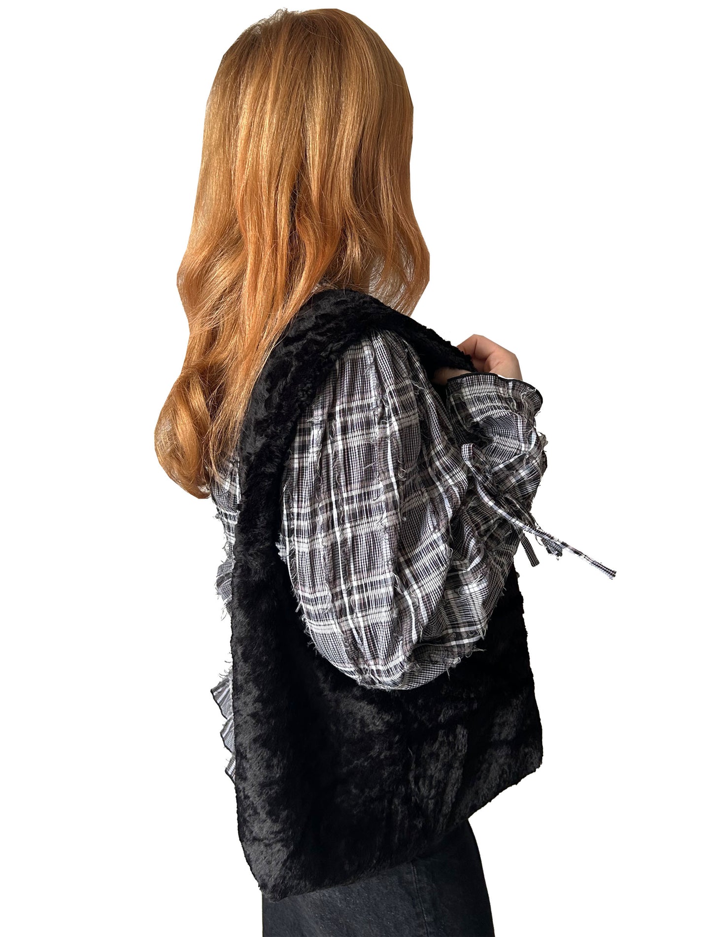 Daisy Faux Fur Tote Bag