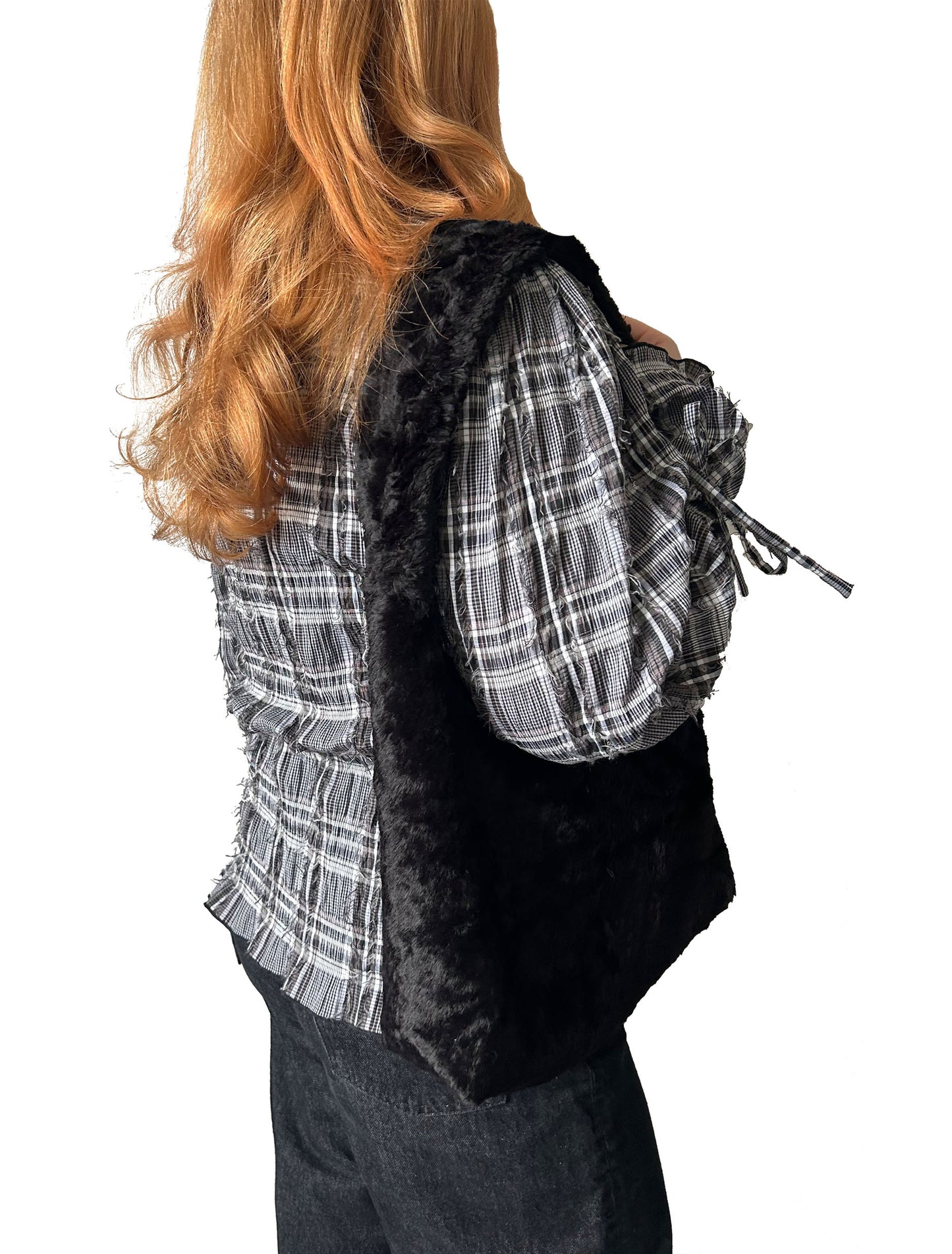 Daisy Faux Fur Tote Bag